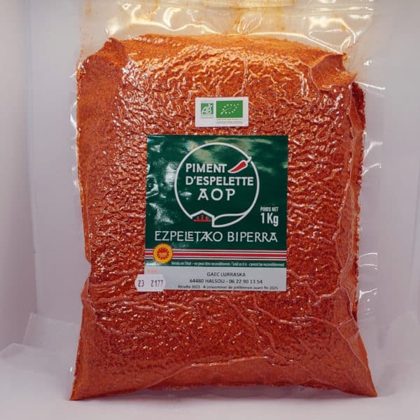 Piment d’Espelette AOP BIO 1Kg