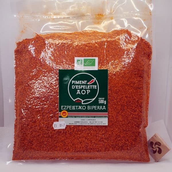 Piment d’Espelette AOP BIO 500g